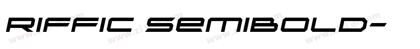 Riffic SemiBold字体转换